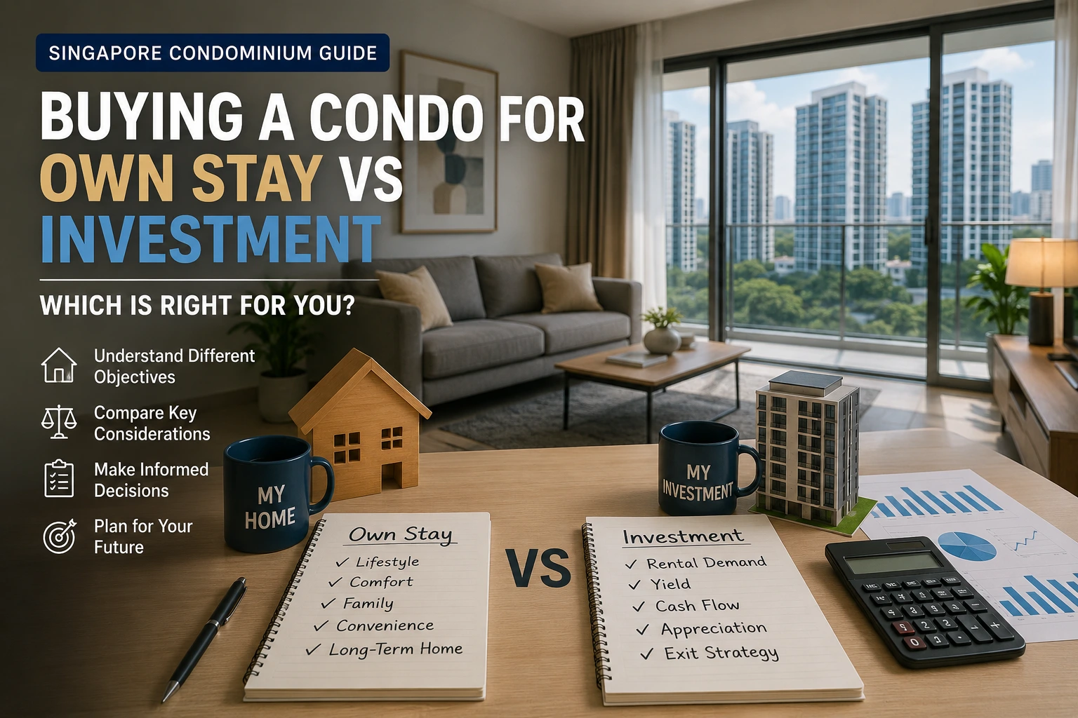 Buying a Condo for Own Stay vs Investment in Singapore: Which Is Right for You?