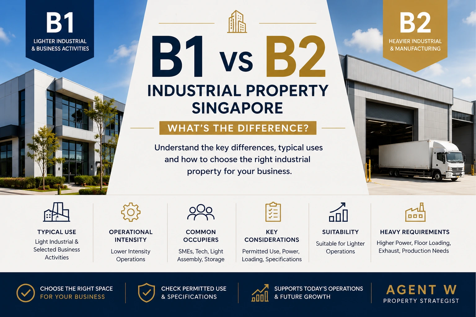 B1 vs B2 Industrial Property Singapore: What's the Difference?