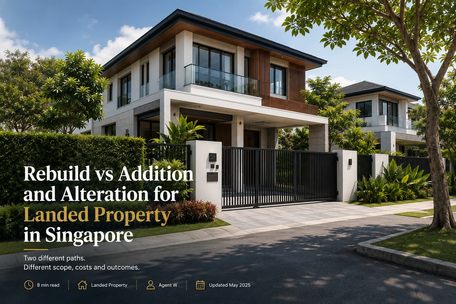 Landed Property Renovation Costs Singapore: What Homeowners Should Plan For