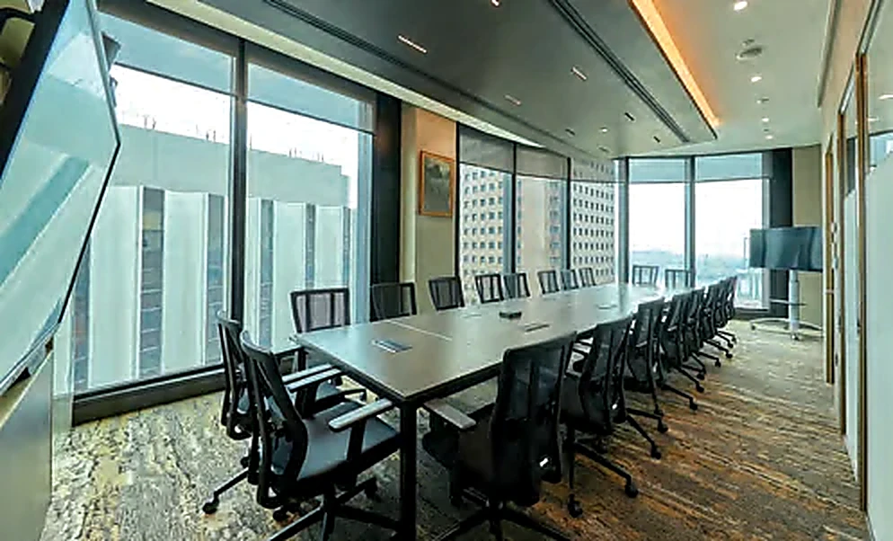Conference room at Hub Suites