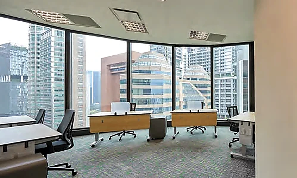 Private serviced office with windows at Hub Suites